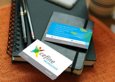 Cefine Neurología | Graphic design and production of corporate cards