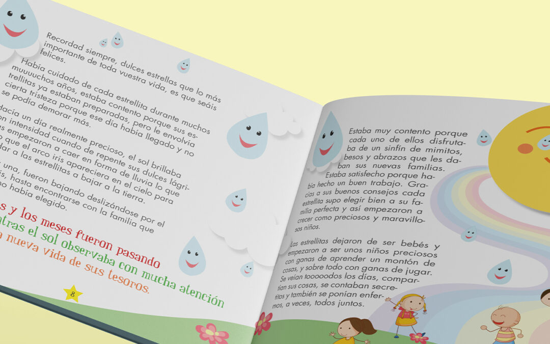 Diseño y maquetación de cuento infantil personalizado