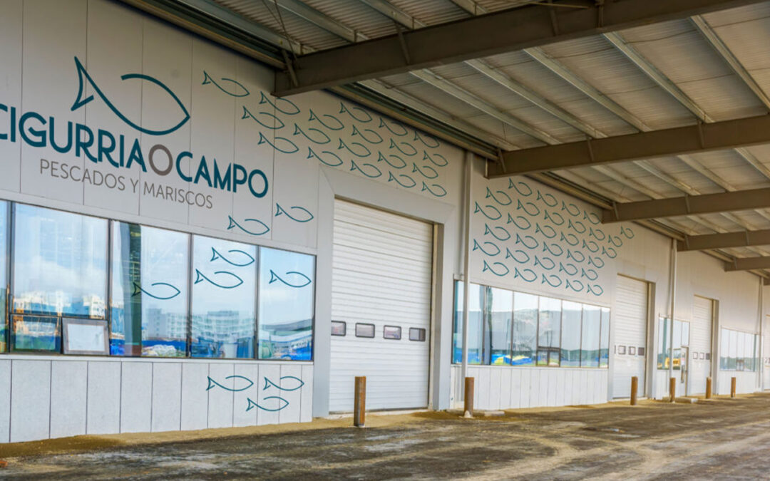 Identidad corporativa y rotulación para empresa de pescados y mariscos A Cigurria O Campo