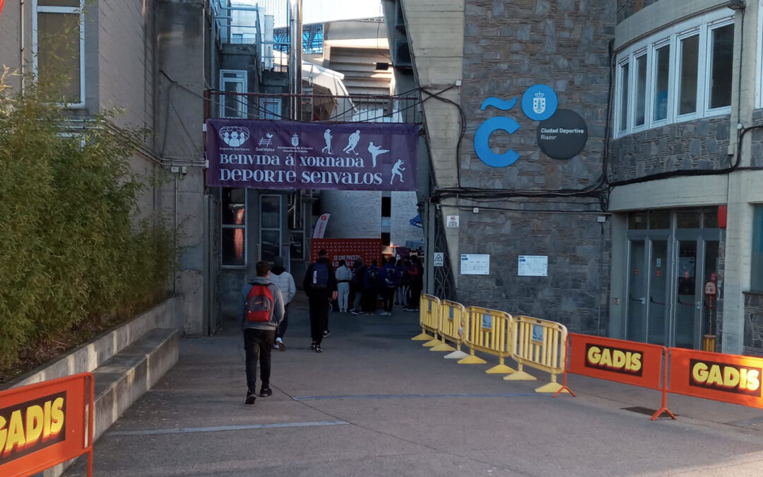 Diseño gráfico para jornada deportiva de inclusión social en A Coruña – SenValos