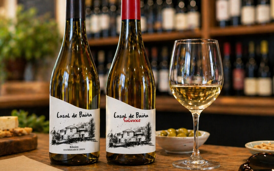 Diseño de etiquetas de vino para Casal de Baiña