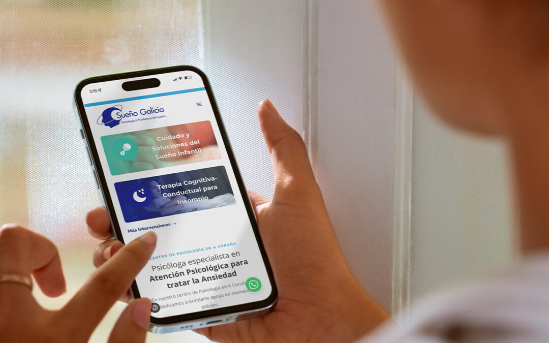 Diseño y desarrollo web para clínica de psicología y unidad del sueño en A Coruña – Sueño Galicia